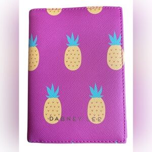Dabney Lee Pink Pineapple Passport Wallet